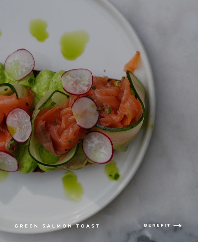 Green Salmon Toast